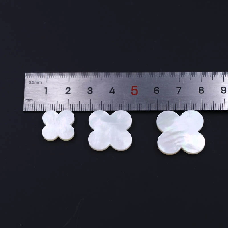 Natural White MOP Clover Stone best